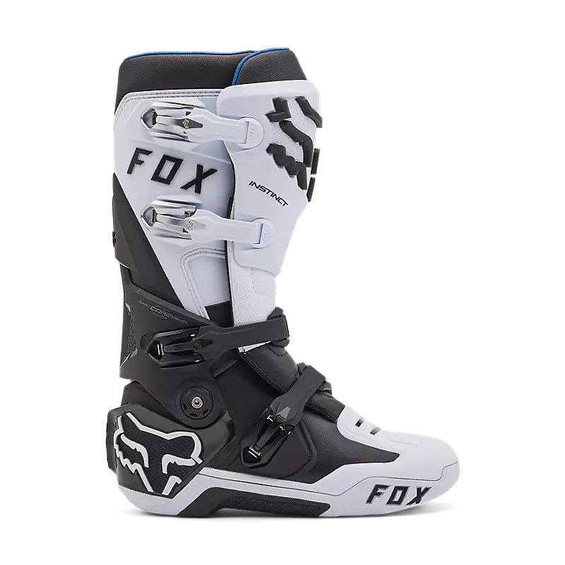Fox Instinct Boots - Black/White — Motorsports HQ