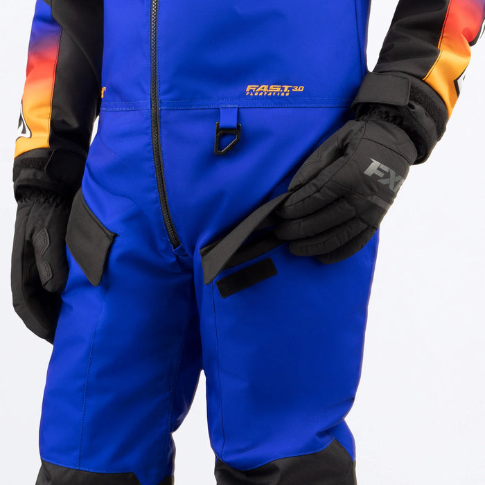 Youth Recruit Monosuit - Black/Blue