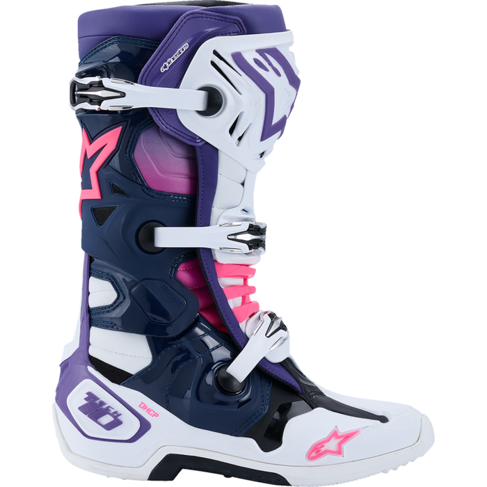 Tech 10 Boot - White/Navy/Violet/Pink