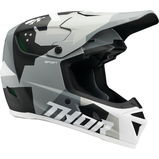 Reflex Sport Brave Helmet - Carbon Gray/White
