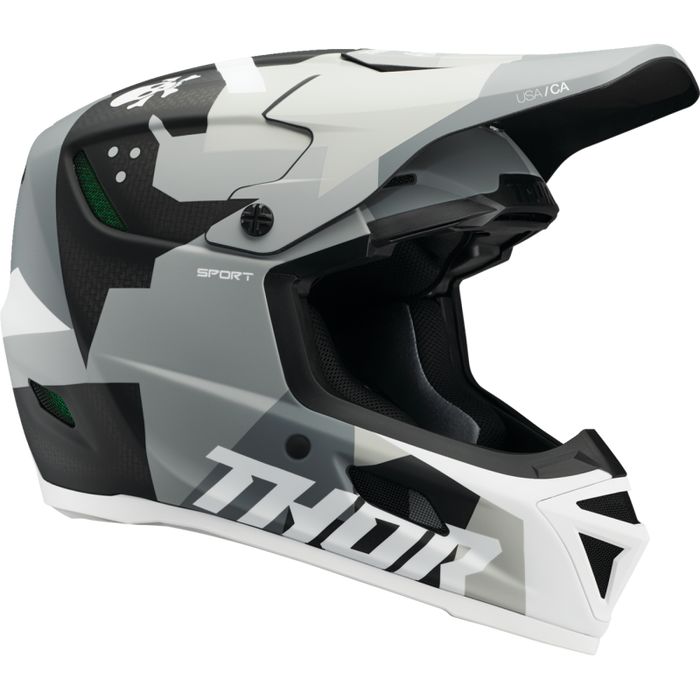Reflex Sport Brave Helmet - Carbon Gray/White