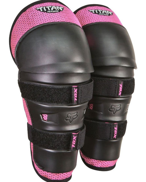 Fox Peewee Titan Knee/Shin Guard - Black/Pink
