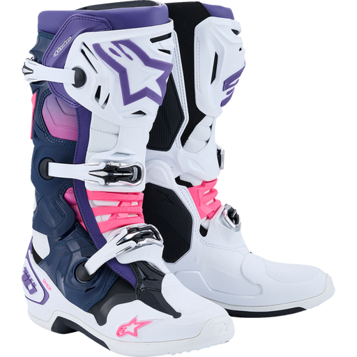 Tech 10 Boot - White/Navy/Violet/Pink