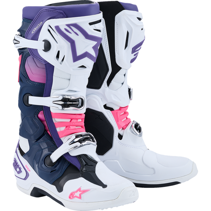 Tech 10 Boot - White/Navy/Violet/Pink