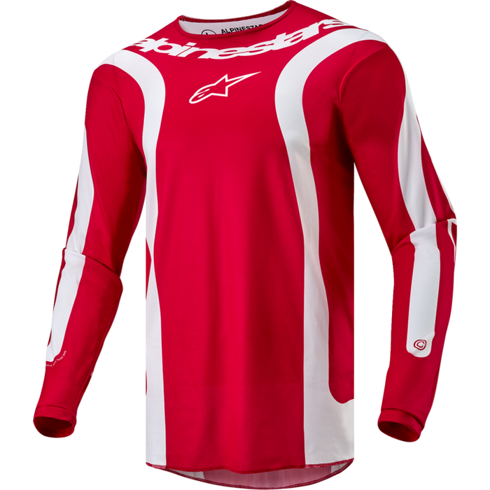 Fluid Lurv Jersey - Mars Red/White