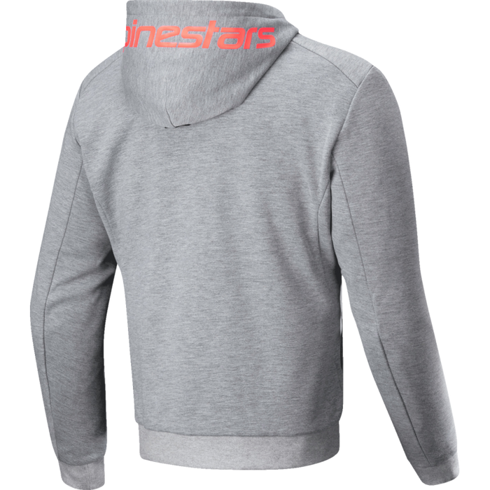Chrome V2 Riding Hoodie - Grey/Red