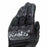 CARBON 4 MOTORCYCLE SHORT LEATHER GLOVES - BLACK