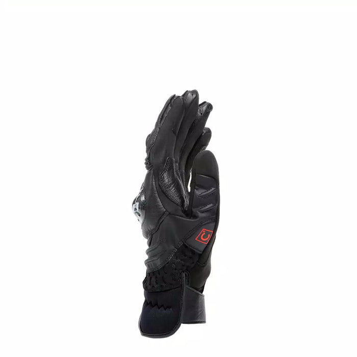 CARBON 4 MOTORCYCLE SHORT LEATHER GLOVES - BLACK