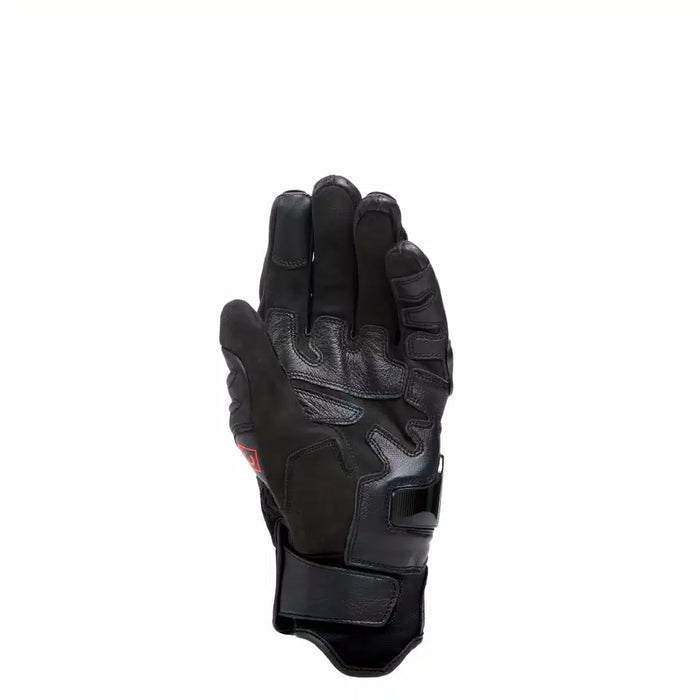 CARBON 4 MOTORCYCLE SHORT LEATHER GLOVES - BLACK