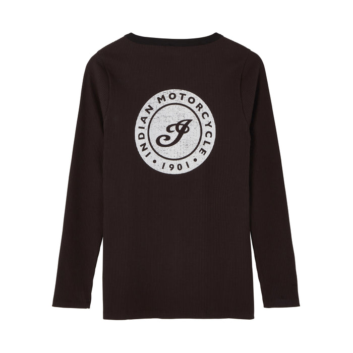 Women's I Script Icon Henley Longsleeve