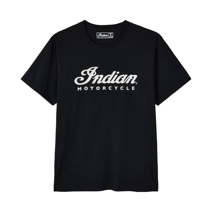 Indian Motorcycle Mens Essential Script Logo Tee - Black