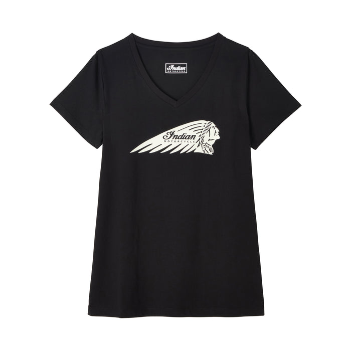 Indian Motorcycle Ladies Essential Headdress T-Shirt - Black