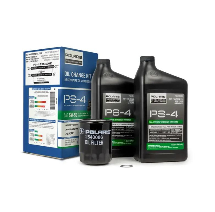 Polaris Full Synthetic Oil Change Kit - Ace, Ranger, RZR, Sportsman