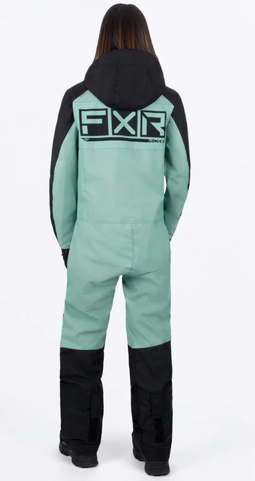 FXR Ladies Recruit Lite Monosuit - Black/Sage