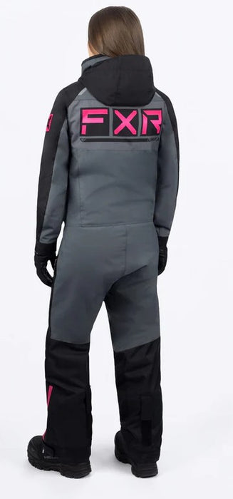 FXR Ladies Recruit Lite Monosuit - Black/Pink