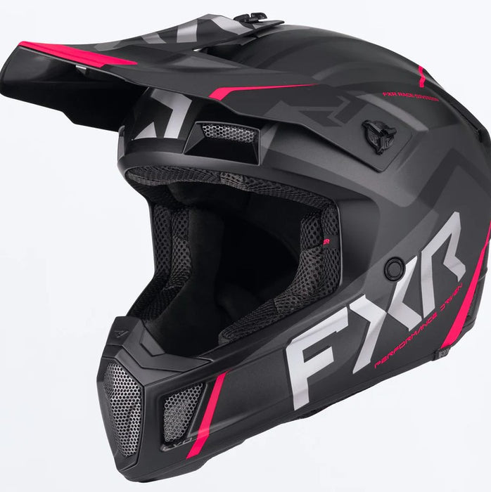FXR Adult Clutch EVO Helmet - Black/Razz