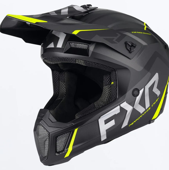 FXR Adult Clutch EVO Helmet - Black/HiViz