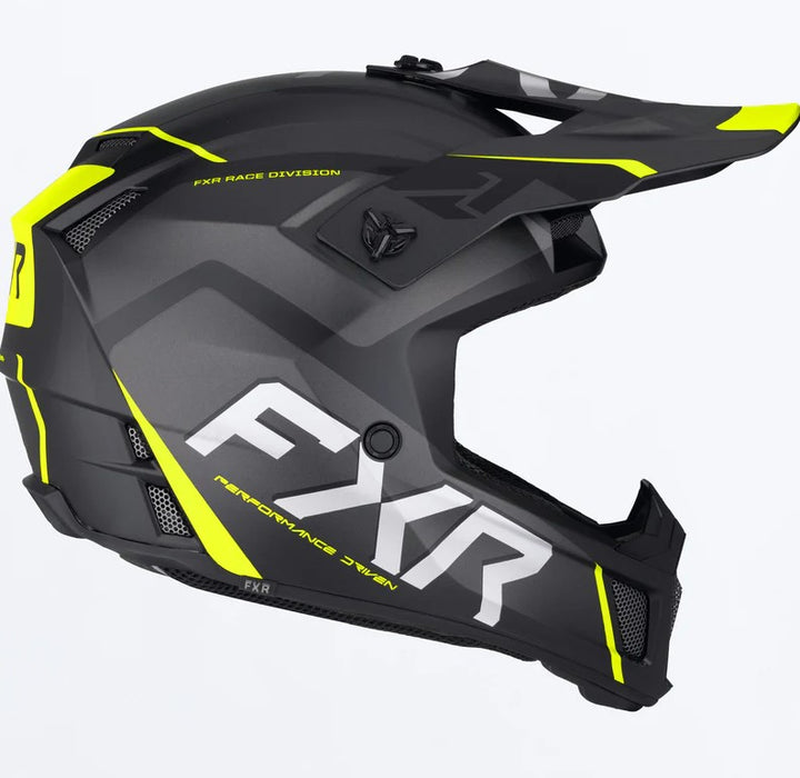 FXR Adult Clutch EVO Helmet - Black/HiViz