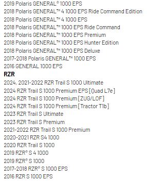 RZR/General Maintenance Kit