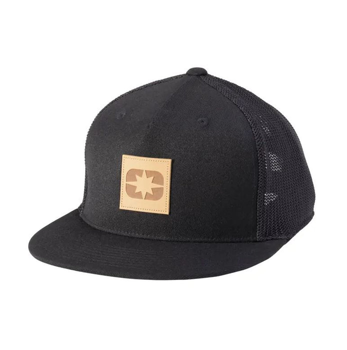 Leather Patch Cap - Black