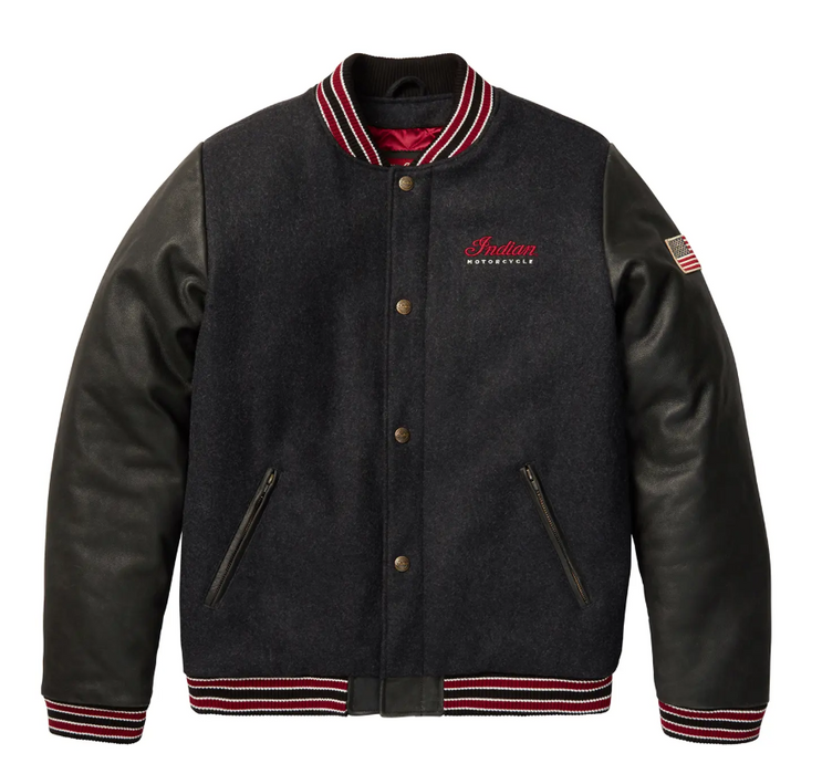 Indian Motorcycle Mens Varsity Jacket
