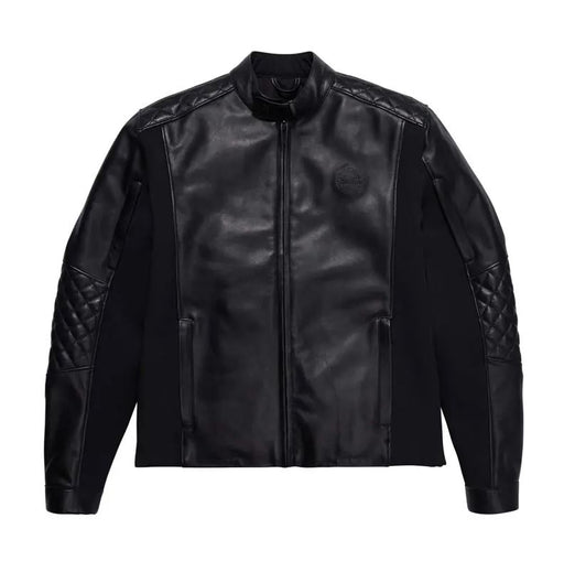 Men's Trent Black Asymmetrical Belted Moto Leather Jacket - On Sale!