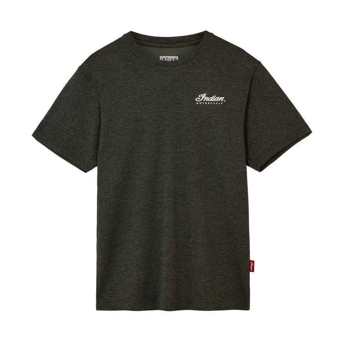 Men's Established Script Athlete T-Shirt - Khaki