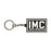 IMC Rectangle Keychain - Black/White