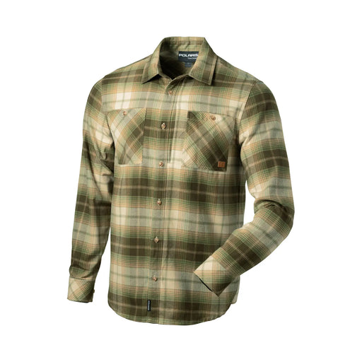 Men's Plaid Flannel Shirt - Olive