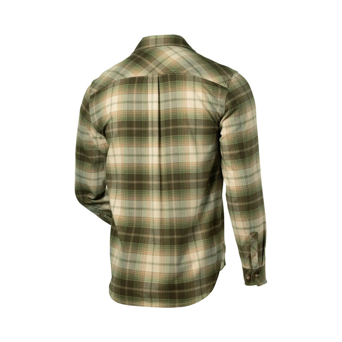 Men's Plaid Flannel Shirt - Olive