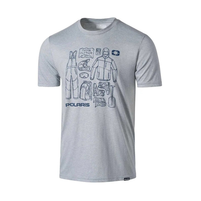Polaris Men's Backcountry Tee - Gray