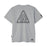Men's Triangle Sign Printed T-Shirt - Gray