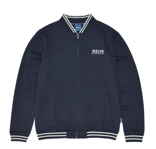 Indian Motorcycle Mens Embroidered Parts & Service Bomber - Navy