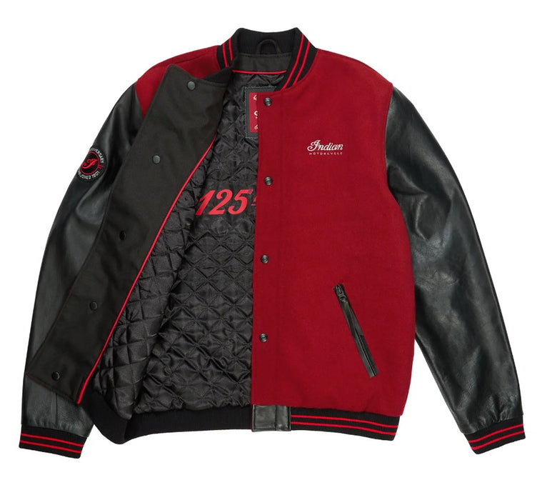 Indian Motorcycle 125th Unisex Varsity Jacket - Red