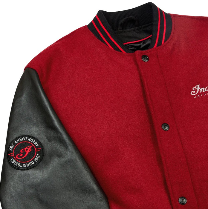 Indian Motorcycle 125th Unisex Varsity Jacket - Red