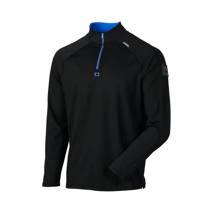 UNRL x Polaris Interlock Quarter-Zip - Black/Blue