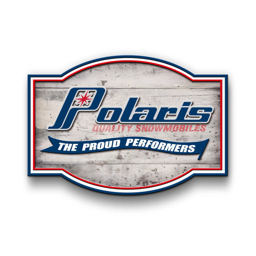 Vintage Polaris Wood Sign
