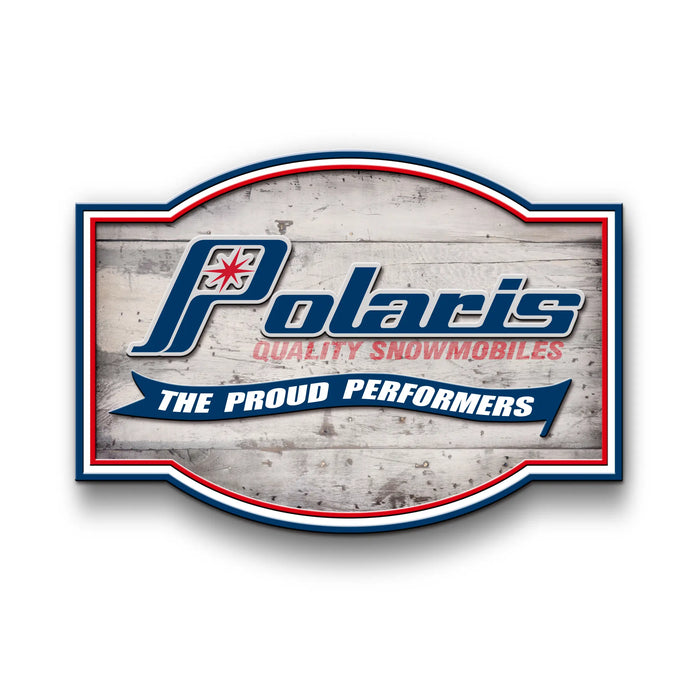 Vintage Polaris Wood Sign