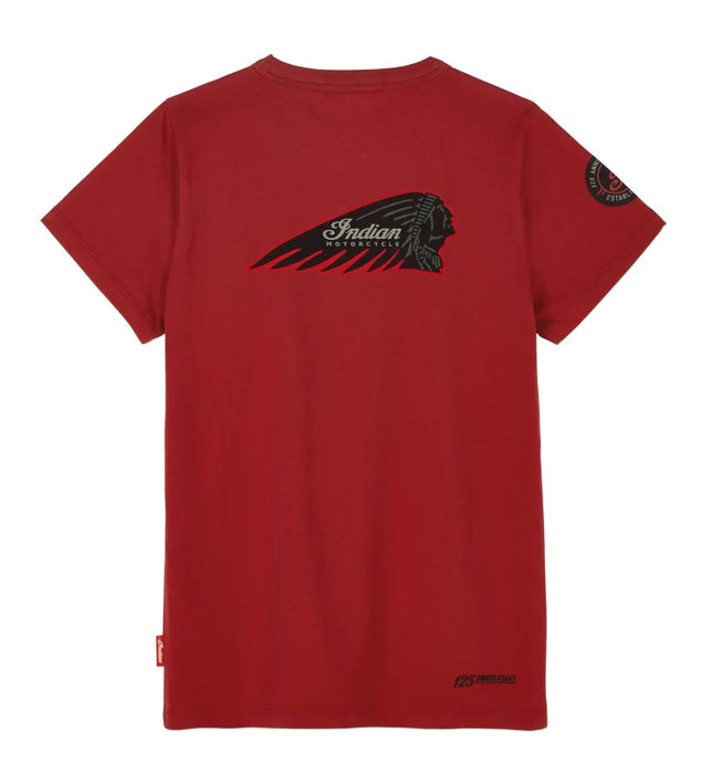 Indian Motorcycle Ladies 125th T-Shirt - Red
