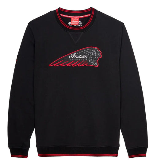 Indian Motorcycle 125th Crew Sweatshirt, Black - Mens
