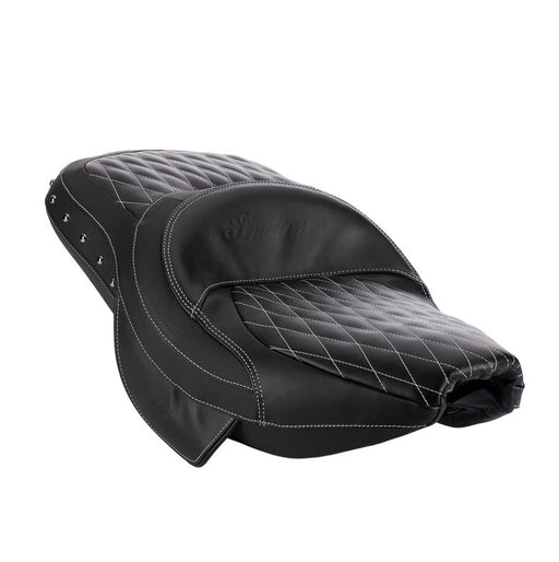 Genuine Leather Extended Reach Heated Touring Seat