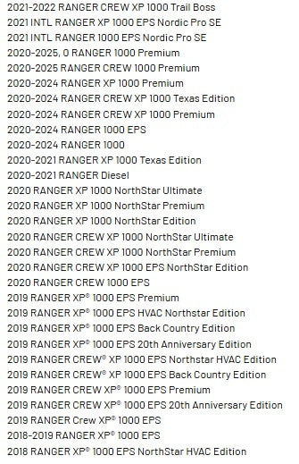 Polaris Front Standard Brushguard-  Ranger