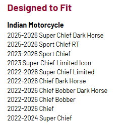 Indian Motorcycle Extended Reach Solo Seat - Chief