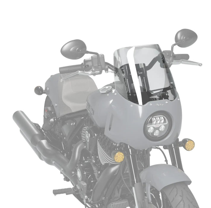 Indian Motorcycle Quarter Fairing Tall Flared Wind Deflector Clear - Chief