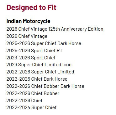 Indian Motorcycle Adjustable Piggyback Rear Shocks by Fox - Chief