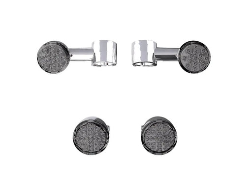 Indian Motorcycle Scout Classic Smoked Turn Signals - Chrome