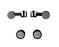 Indian Motorcycle Scout Bobber Smoked Turn Signals - Gloss Black
