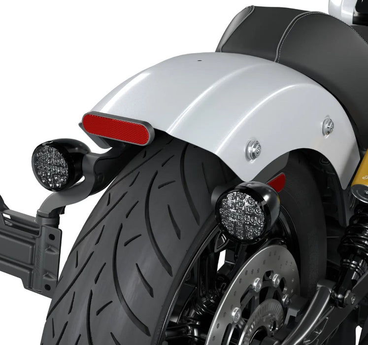 Indian Motorcycle Scout 101 Smoked Turn Signals - Gloss Black