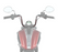 Indian Motorcycle 10in Ape Hanger Handlebars for Scout - Chrome