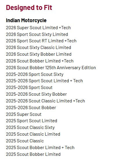 Indian Motorcycle Riser Upgrade Kit - Scout